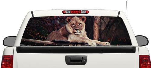 Wild Lion Rear Window Decal Sticker Pick-up Truck SUV Car 3
