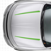 Dual Tnin Stripes Hood Vinyl Decal Sticker for Dodge Charger 2015-2026_3