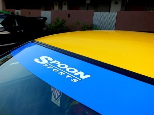 Spoon Sports Front Windowshield Window sunblind Team Sticker Decal