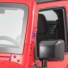 Heart Pulse Door Pillar Vinyl Decals for Jeep Wrangler Rubicon 3