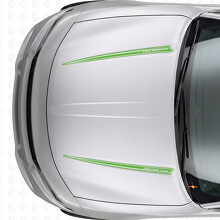 Dual Custom Outline Stripes Hood Vinyl Decal Sticker for Dodge Charger 2015-2026_3