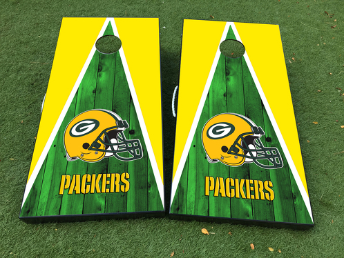 Green Bay Packers Cornhole Board Game Decal VINYL WRAPS with LAMINATED