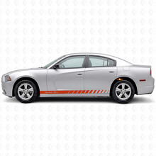 Custom Strobe Stripes Side Vinyl Decal Sticker for Dodge Charger 2011-2014_4