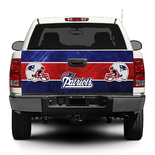 New England Patriots Football Tailgate Decal Sticker Wrap Pick-up Truck SUV Car