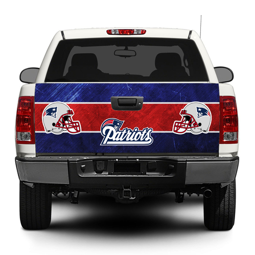 New England Patriots Football Tailgate Decal Sticker Wrap Pick-up Truck Suv
