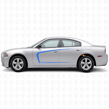 C-Style Stripes with Outside Contour Side Vinyl Decal Sticker for Dodge Charger 2011-2014_2