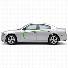 C-Style Stripes with Outside Contour Side Vinyl Decal Sticker for Dodge Charger 2011-2014_3