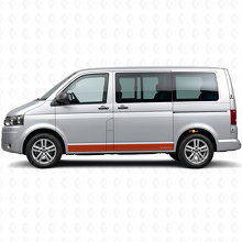 Branded Side Stripe Vinyl Decal Kit for Volkswagen T5 Multivan_4