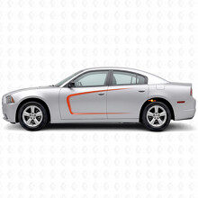 C-Style Stripes with Inside Contour Side Vinyl Decal Sticker for Dodge Charger 2011-2014_3