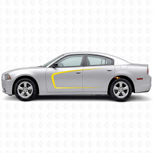C-Style Stripes with Inside Contour Side Vinyl Decal Sticker for Dodge Charger 2011-2014_5