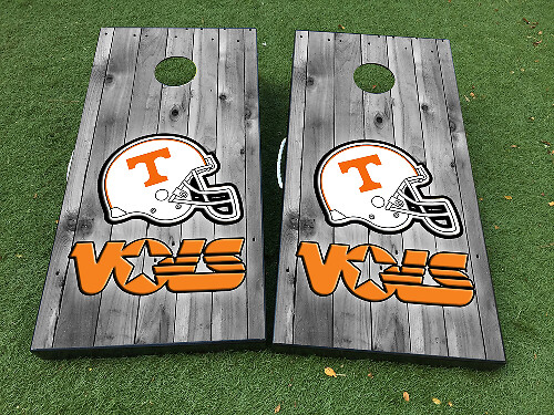 Tennessee Vols Football Helmet Cornhole Board Vinyl Wrap Decals 