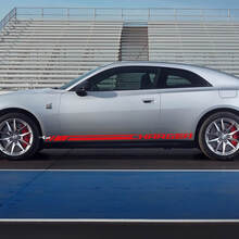 Side rocker panel decal Sticker stripes for Dodge Charger Electric 2