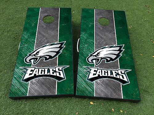 Philadelphia Eagles Football Cornhole Board Game Sticker Decal VINYL WRAPS with LAMINATED