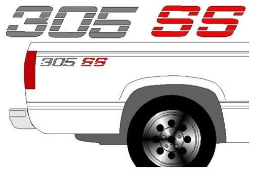305 SS CHEVROLET CHEVY TRUCK BEDSIDE DECALS with COLOR CHOICES