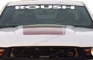 ROUSH MUSTANG Vinyl Decal Windshield Sticker Emblem Logo Graphic WHITE