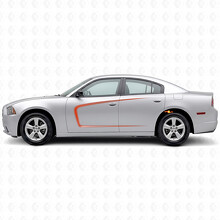 C-Style Outline Stripes Side Vinyl Decal Sticker for Dodge Charger 2011-2014_4