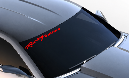 Racing Edition Lettering Windshield Vinyl Decal Sticker for Chevrolet Camaro