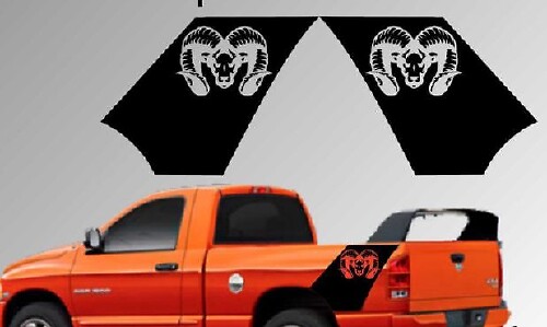 Truck Bed Side Vinyl Decal Sticker Daytona for Dodge Ram 1500 2500 3500