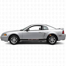Custom Rocker Panel Stripe Vinyl Decal Kit for Musclecar Mustang 1994-2004_4