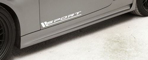 SPORT Vinyl Decal sport car sticker racing sticker emblem logo WHITE Pair