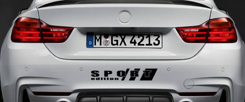 SPORT Edition Vinyl Decal sticker racing sport car bumper logo fits BMW BLACK