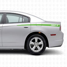 Tapering Custom Stripes Side Vinyl Decal Sticker for Dodge Charger 2011-2014_3