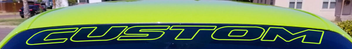 Hellcat Style Windshield Banner Vinyl Decal for Dodge Challenger