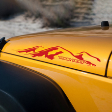 Mountain Style Hood Side Sticker Decal Graphic for Jeep Wrangler Rubicon Sahara 3