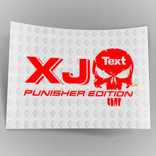 Punisher Edition Vinyl Sticker Decal Outdoor for Jeep XJ 3