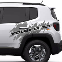 Lettering Splash Graphic Vinyl Sticker Decal for Jeep Renegade Cherokee  2