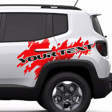 Lettering Splash Graphic Vinyl Sticker Decal for Jeep Renegade Cherokee  3