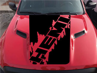Dodge Ram Hemi Rebel Hood Logo Truck Vinyl Decal Graphic Splash SUV