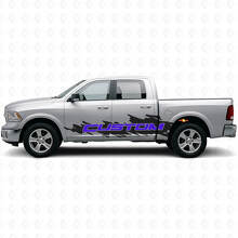 Custom Lettering Splash Style Side Vinyl Decal Kit for Dodge Ram Truck_2