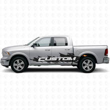 Custom Lettering Splash Style Side Vinyl Decal Kit for Dodge Ram Truck_5
