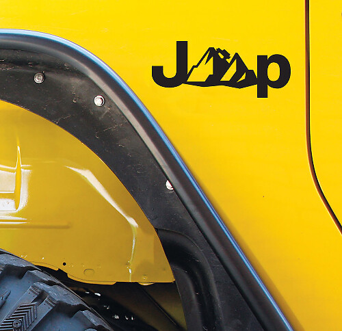 Vinyl Decal Sticker Set of 2 for Jeep Wrangler Cherokee Compass Renegade Rubicon