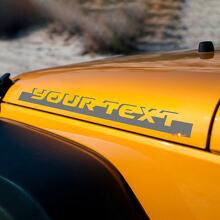 Lettering Stip Hood Side Vinyl Sticker Decal for Jeep Wrangler Rubicon Sahara 2