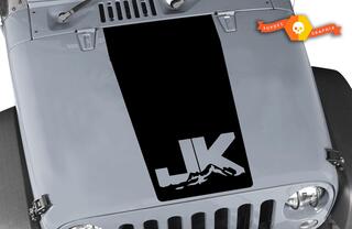 Jeep Wrangler Decal Blackout Hood Vinyl Matte Black 5 Colors Sticker JK