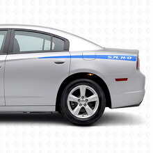 5.7L H/O Tapering Stripes Side Vinyl Decal Sticker for Dodge Charger 2011-2014_2