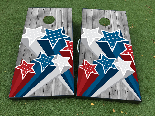 Independence Day United States Cornhole Board Game Decal VINYL WRAPS with LAMINATED