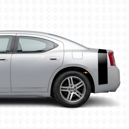 Accent Stripe Bedside Trunk Vinyl Decal Sticker for Dodge Charger 2006-2010_1