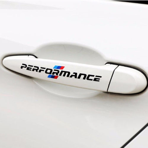 4pcs Performance Vinyl Decal Sticker For BMW M Sport Door Handle Stickers