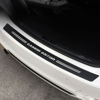 Performance Carbon Fiber Sticker For BMW Rear Trunk Bumper Vinyl Decals Stickers