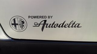 Set of 2x Powered by Autodelta body decal fits Alfa Romeo Spider Giulia