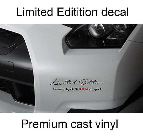 2 x Limited Edition Nismo body side hood Decal Sticker fits Nissan Qashqai, Juke