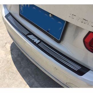 Black Carbon Fibre M Performance Vinyl Car Rear Bumper Decal Sticker for BMW