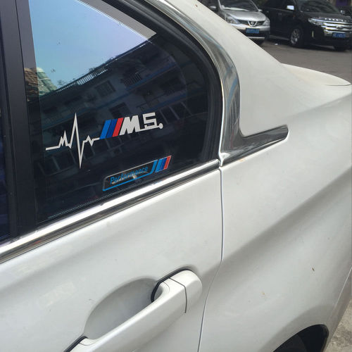 2pcs for BMW M5 is in my Blood Hearbeat Window Sticker Decals Graphic