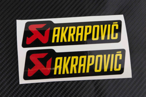 Akrapovic Style Exhaust Vinyl Decal Stickers