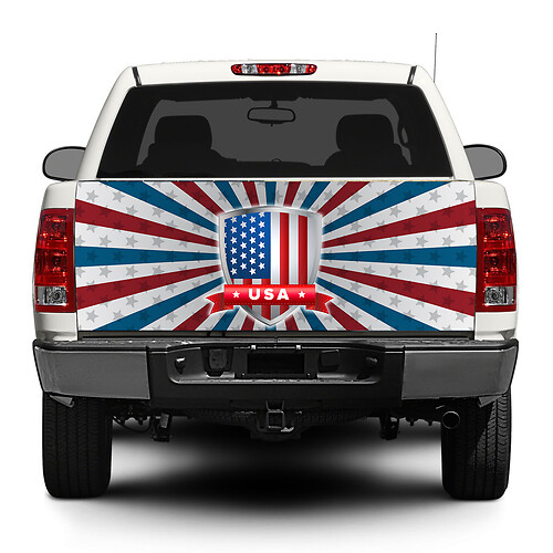 Eagle Brocken GlassTailgate Decal Sticker Wrap Pick-up Truck SUV Car