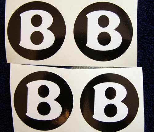 bentley black white center cup wheel decals stickers