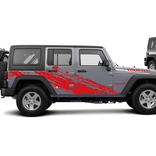 Mud Splash Graphic Side Vinyl Sticker Decal for Jeep Wrangler Unlimited JK 3